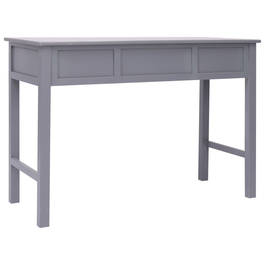 Schrijftafel 110x45x76 cm hout grijs – afbeelding 5