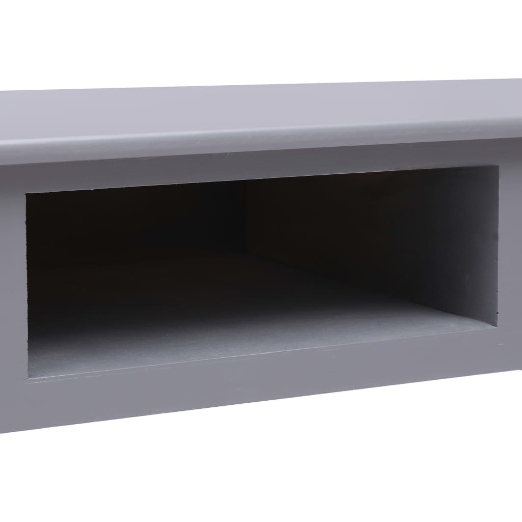 Schrijftafel 110x45x76 cm hout grijs – afbeelding 8