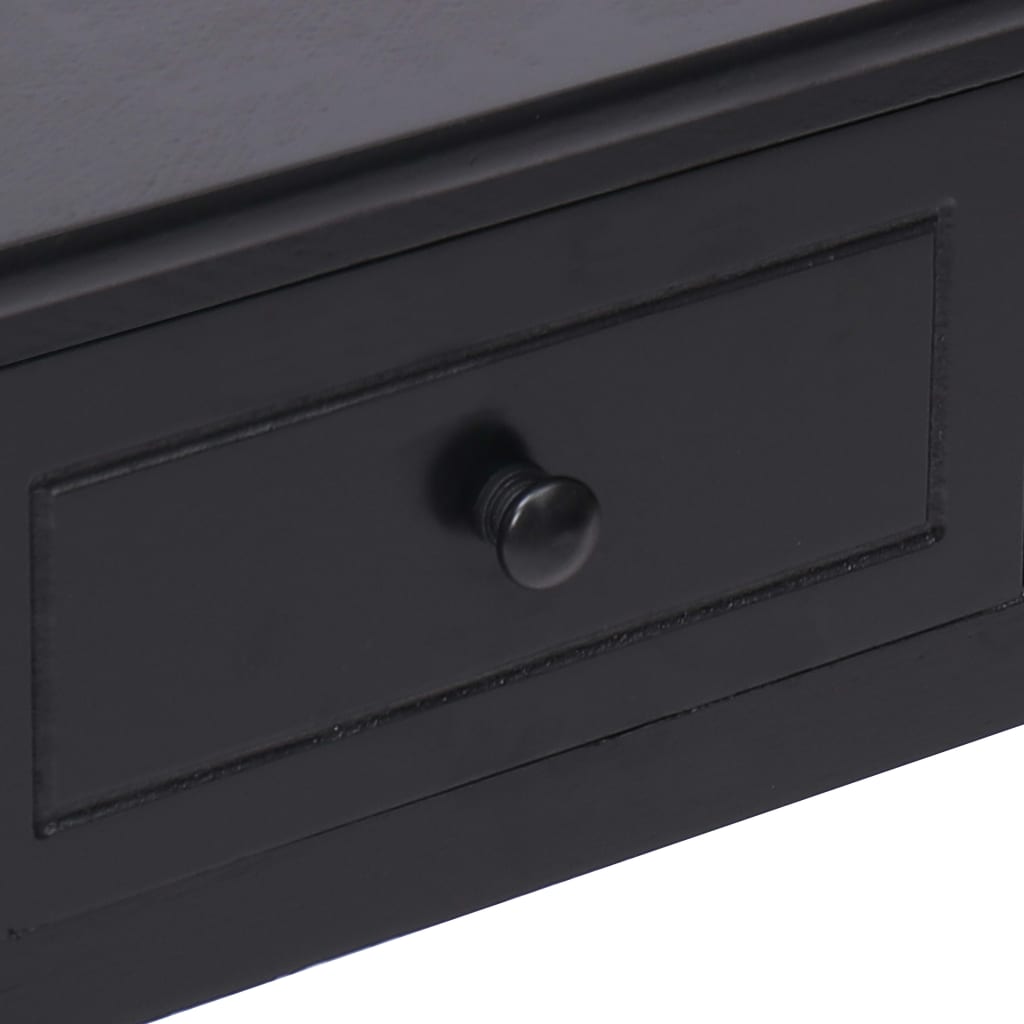 Schrijftafel 110x45x76 cm hout zwart – afbeelding 7