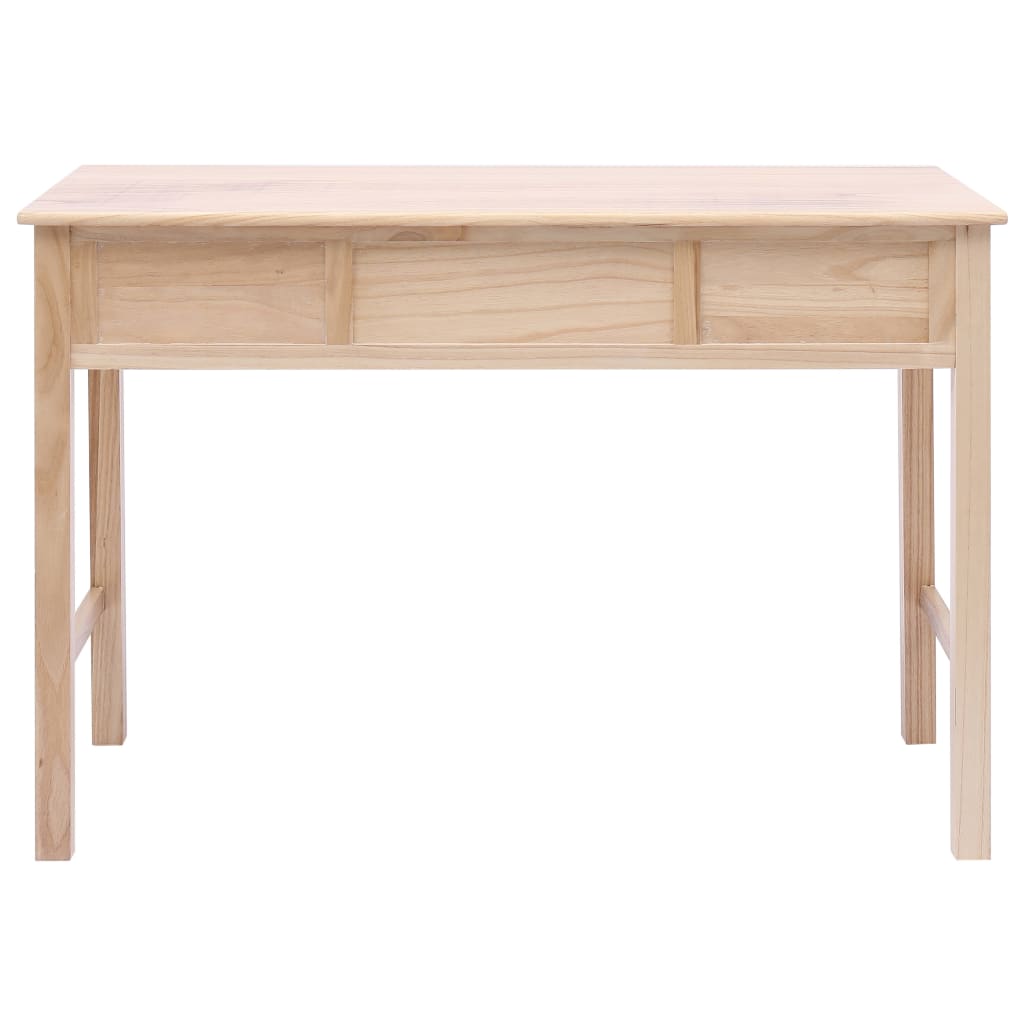 Schrijftafel 110x45x76 cm hout naturel – afbeelding 4