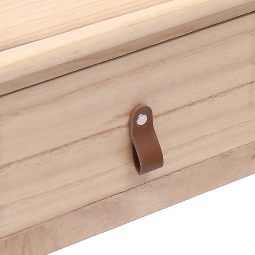 Schrijftafel 110x45x76 cm hout naturel – afbeelding 6