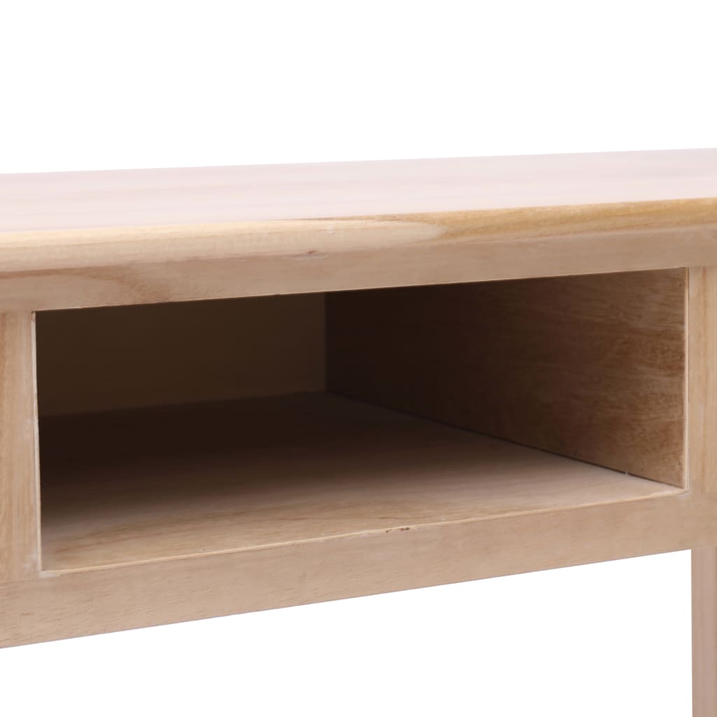 Schrijftafel 110x45x76 cm hout naturel – afbeelding 7