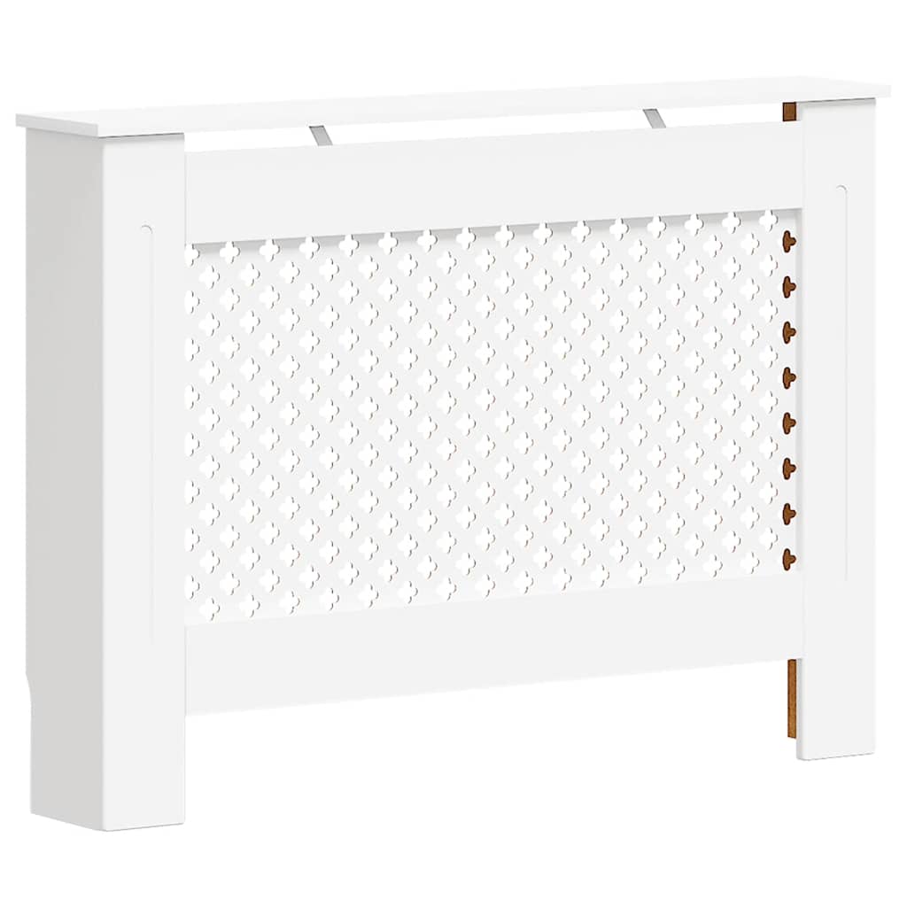 Radiatorombouw 112x19x81,5 cm MDF wit – afbeelding 2