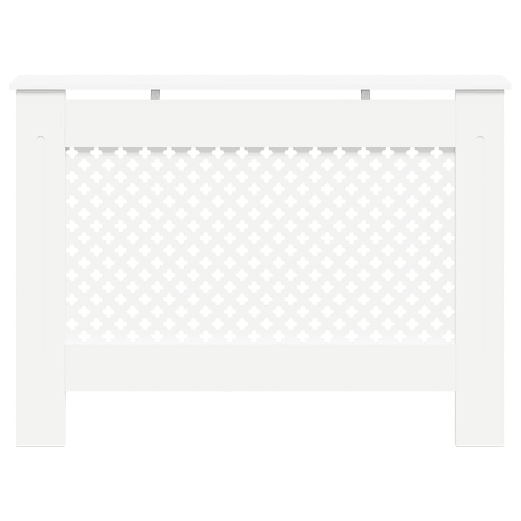 Radiatorombouw 112x19x81,5 cm MDF wit – afbeelding 4