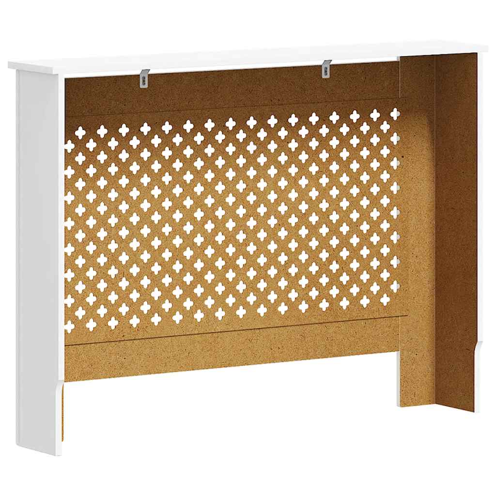 Radiatorombouw 112x19x81,5 cm MDF wit – afbeelding 6