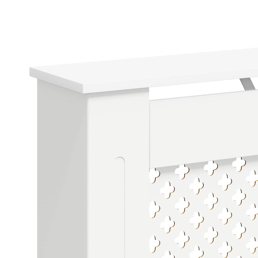 Radiatorombouw 112x19x81,5 cm MDF wit – afbeelding 7
