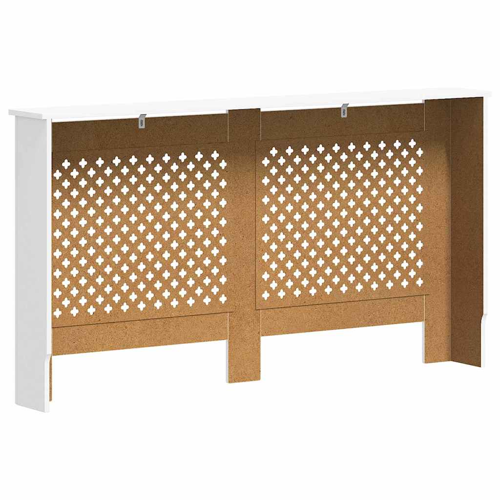 Radiatorombouw 152x19x81,5 cm MDF wit – afbeelding 6