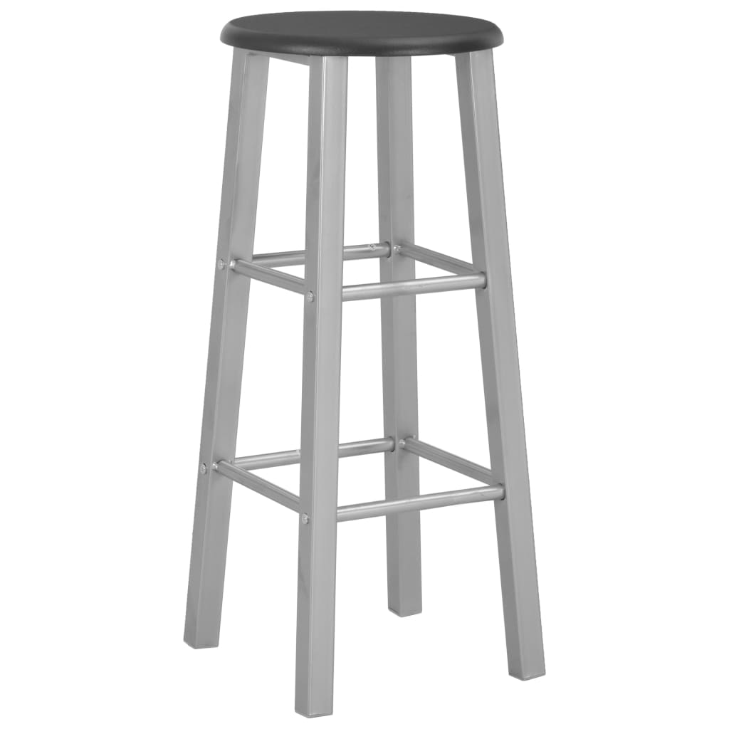 3-delige Barset hout en staal zwart – afbeelding 6