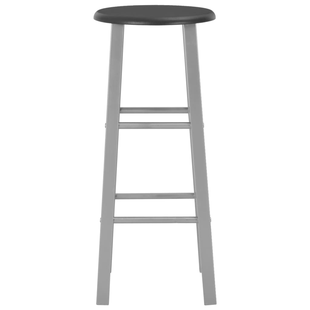 3-delige Barset hout en staal zwart – afbeelding 7