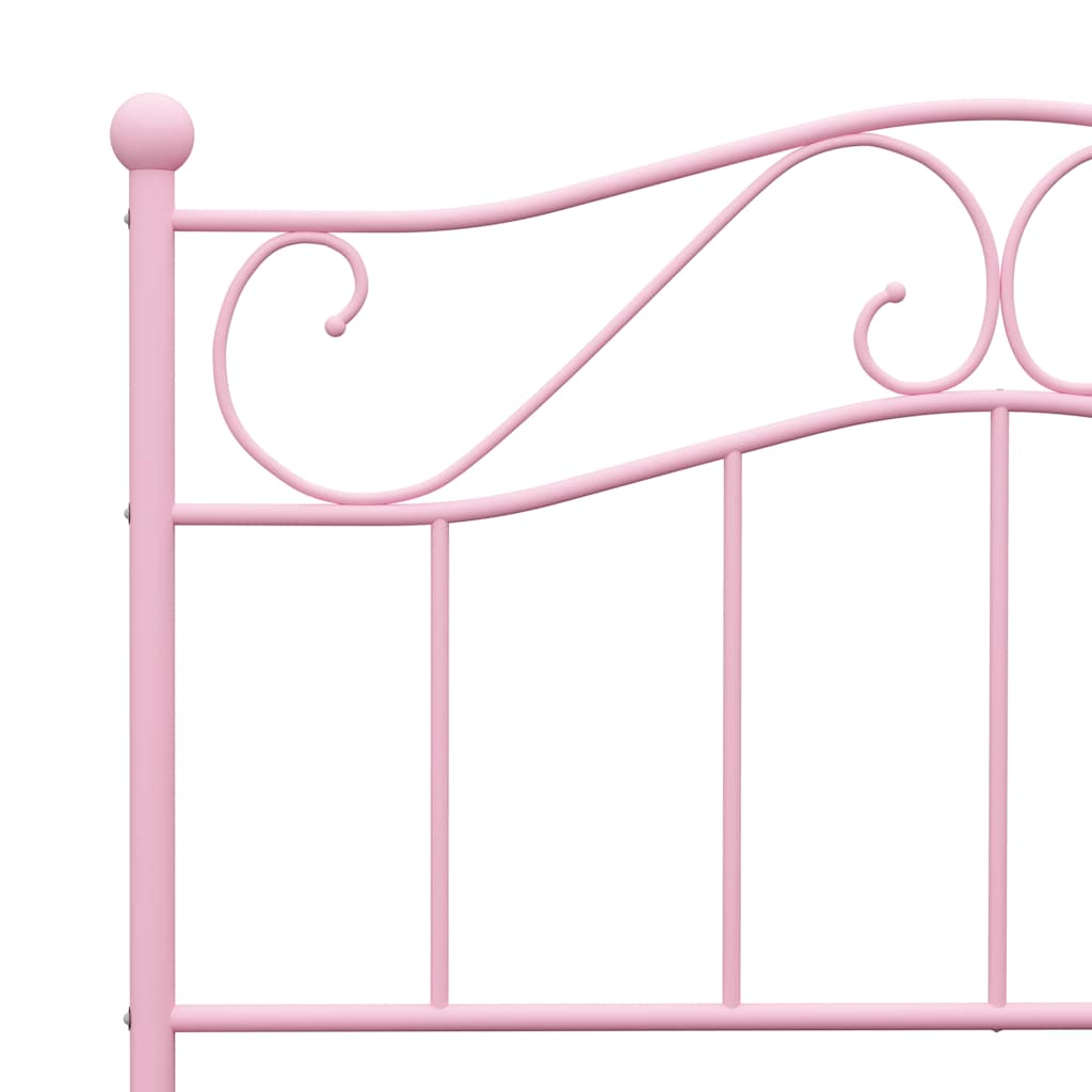 Bedframe metaal roze 90x200 cm – afbeelding 5