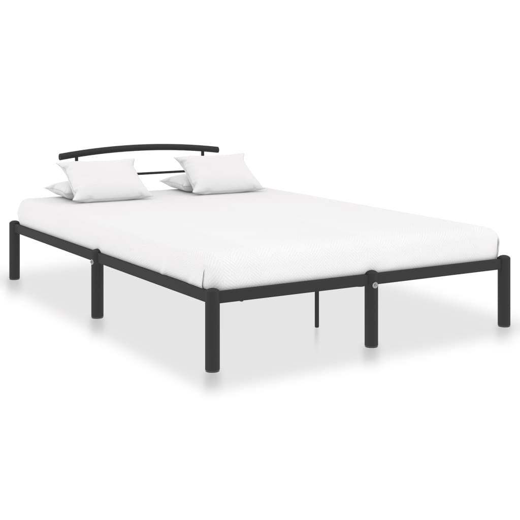 Bedframe metaal zwart 160x200 cm – afbeelding 1