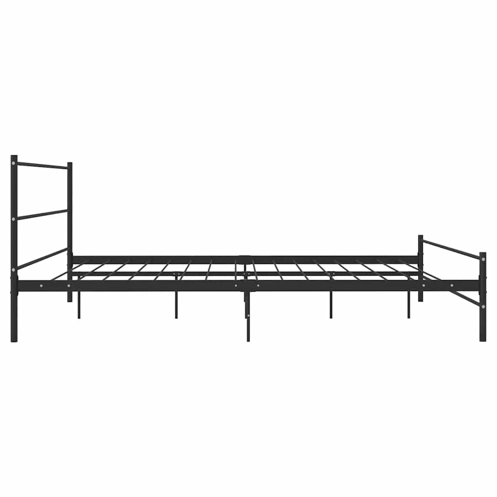 Bedframe metaal zwart 180x200 cm – afbeelding 4