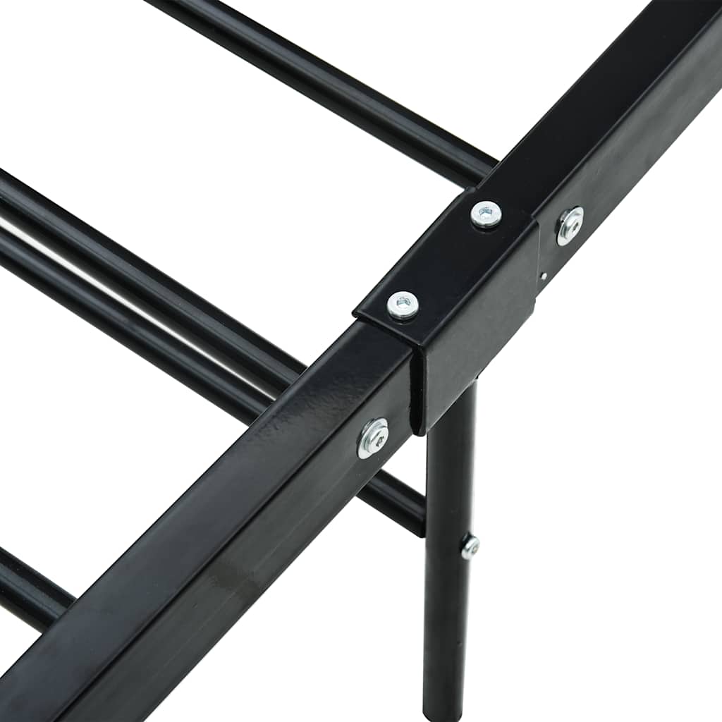 Bedframe metaal zwart 180x200 cm – afbeelding 6