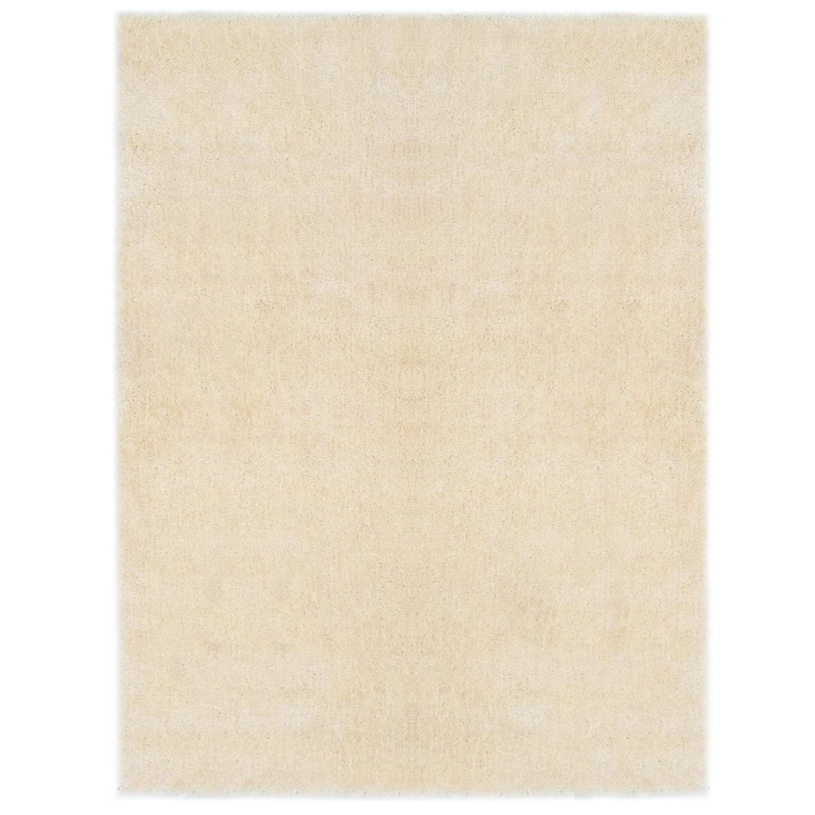 Shaggy Gebied Tapijt Crème 120 x 160 cm Polyetheen – afbeelding 1