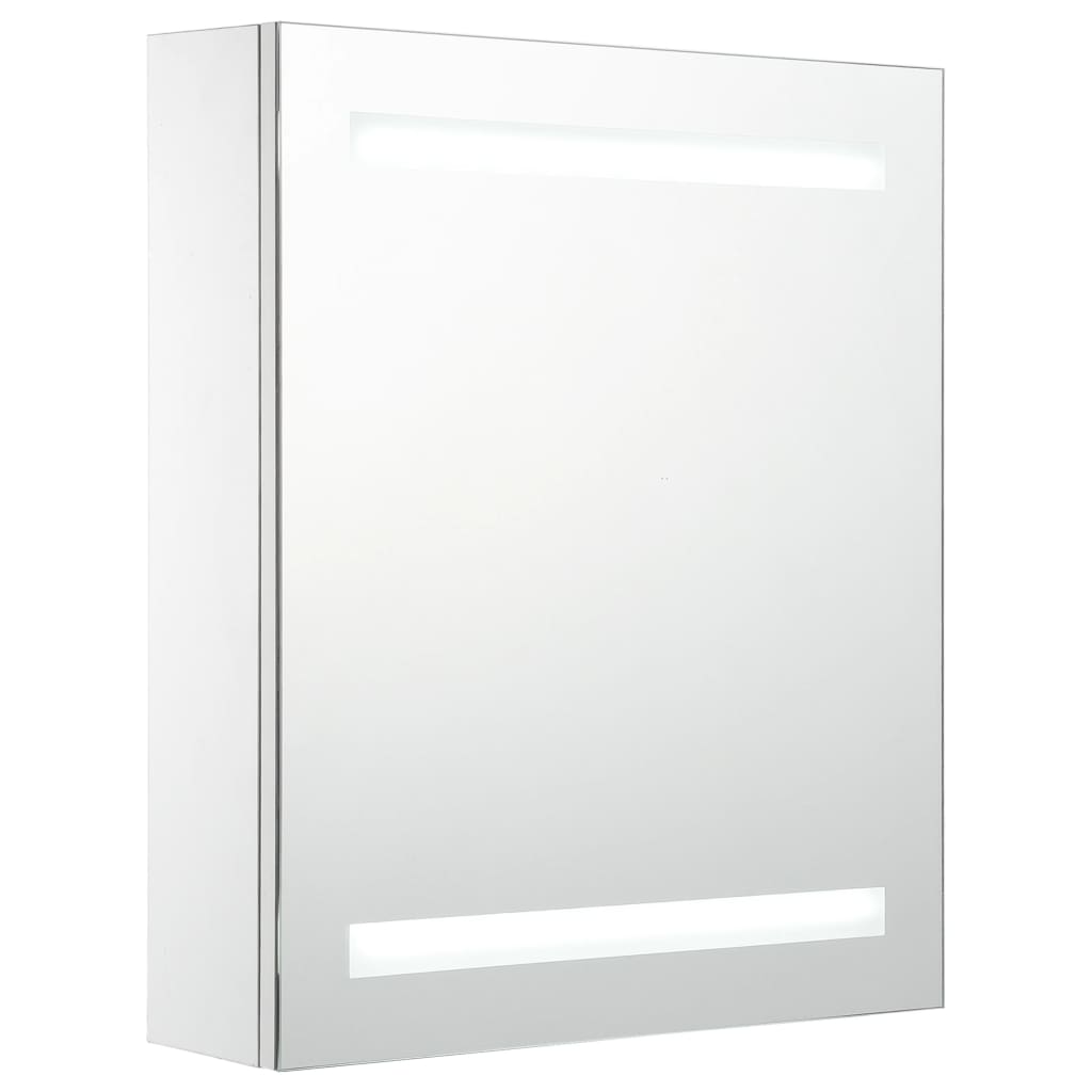Badkamerkast met spiegel en LED 50x13,5x60 cm – afbeelding 2