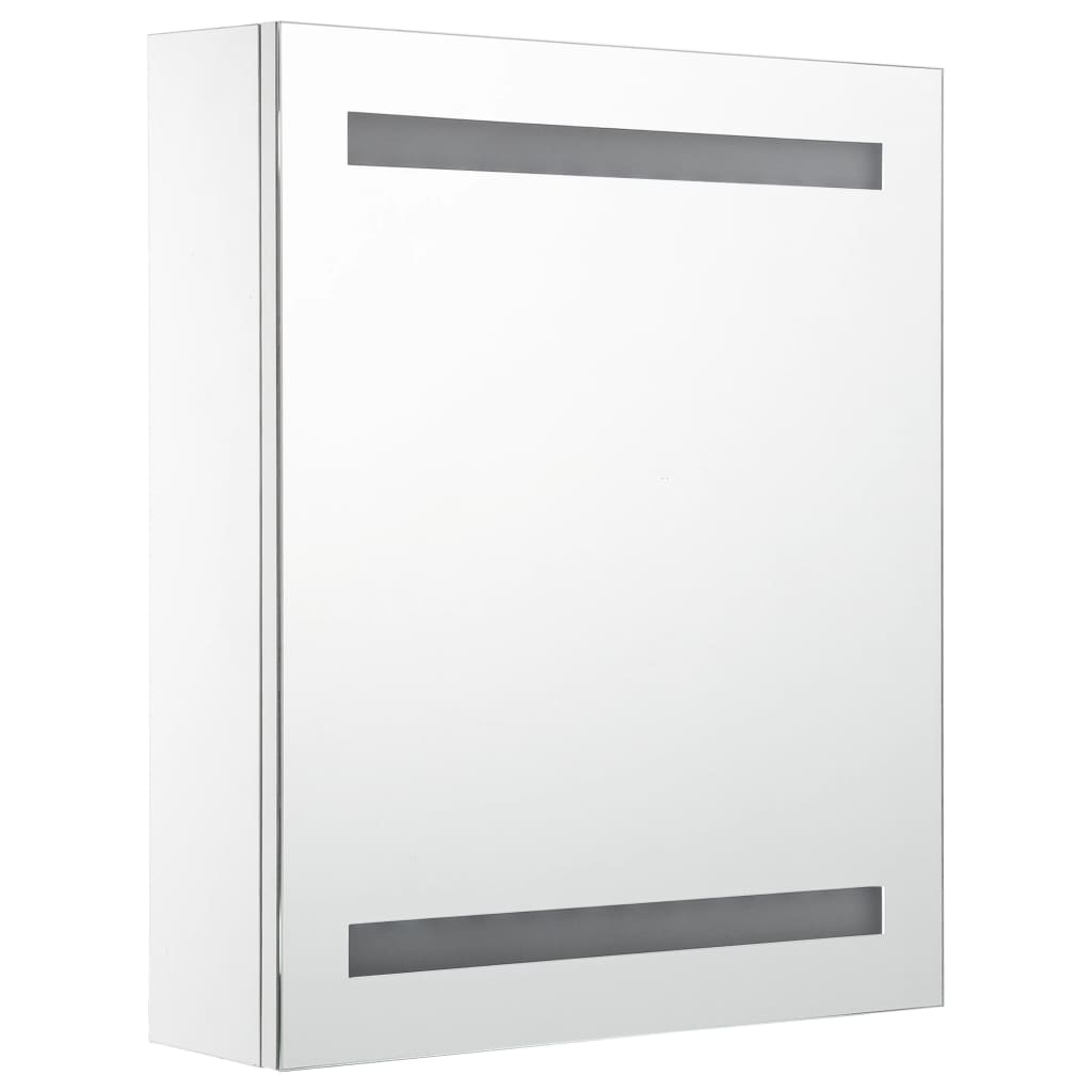 Badkamerkast met spiegel en LED 50x13,5x60 cm – afbeelding 3