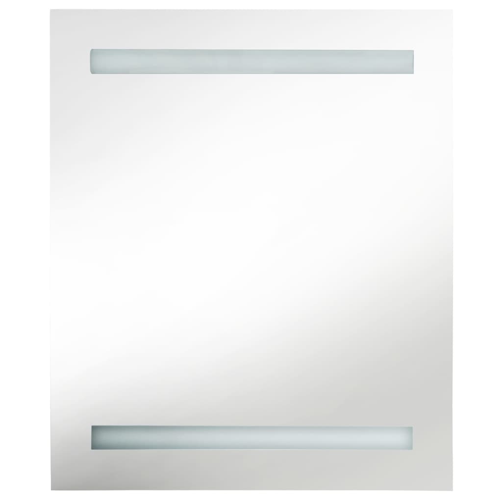 Badkamerkast met spiegel en LED 50x13,5x60 cm – afbeelding 4