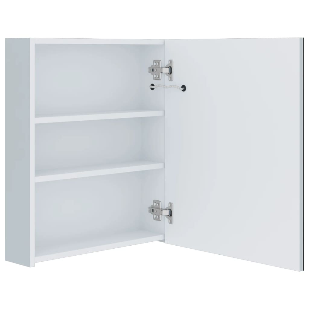 Badkamerkast met spiegel en LED 50x13,5x60 cm – afbeelding 5