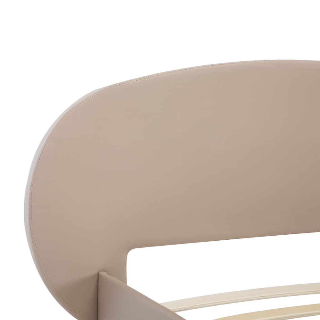 Bedframe kunstleer cappuccino 100x200 cm – afbeelding 5