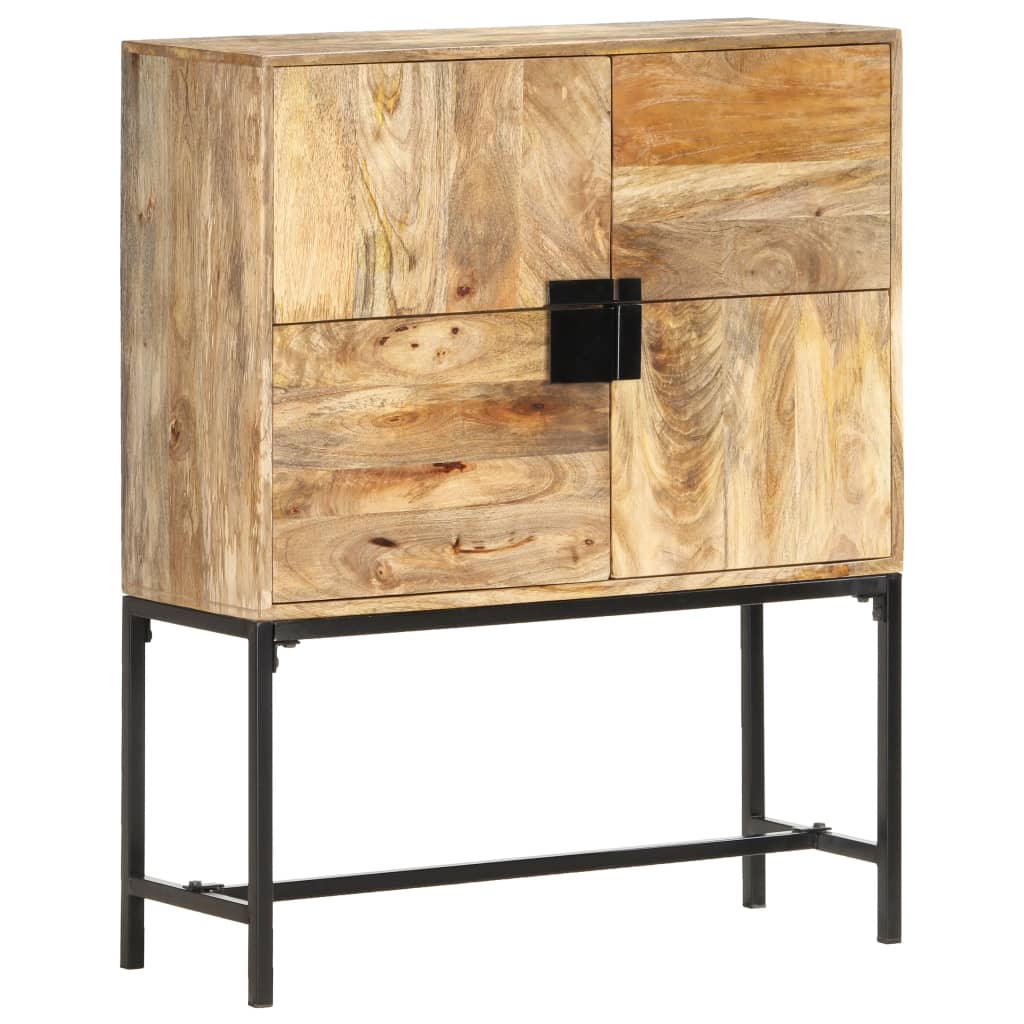 Hoge kast 80x30x100 cm massief mangohout