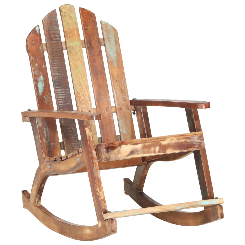 Tuinschommelstoel massief gerecycled hout – afbeelding 10