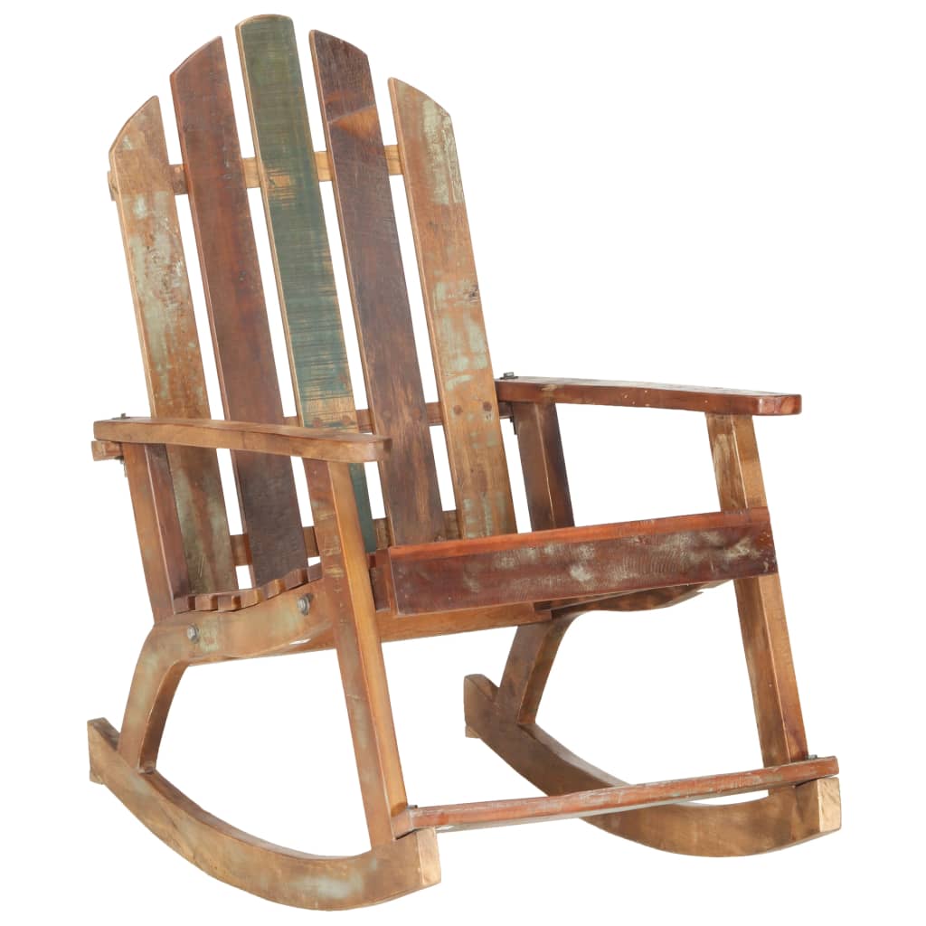 Tuinschommelstoel massief gerecycled hout – afbeelding 11