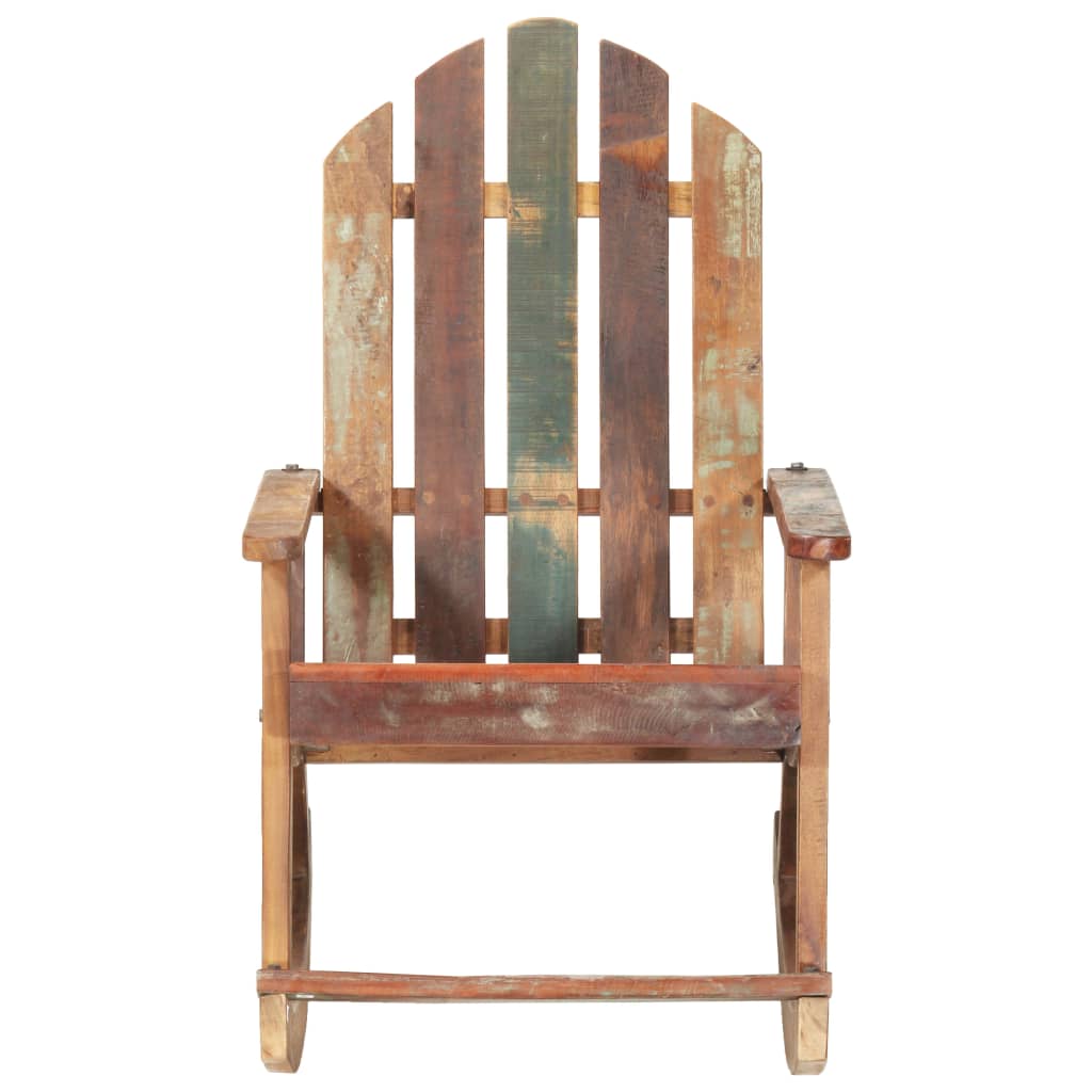 Tuinschommelstoel massief gerecycled hout – afbeelding 2
