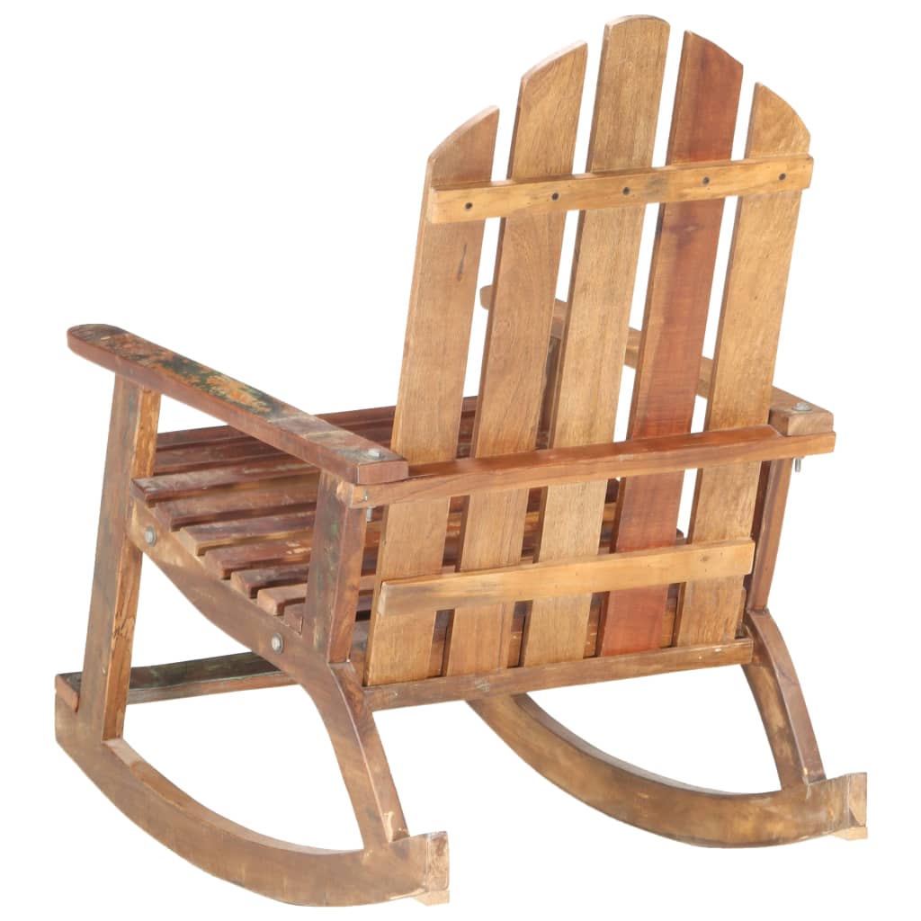 Tuinschommelstoel massief gerecycled hout – afbeelding 4