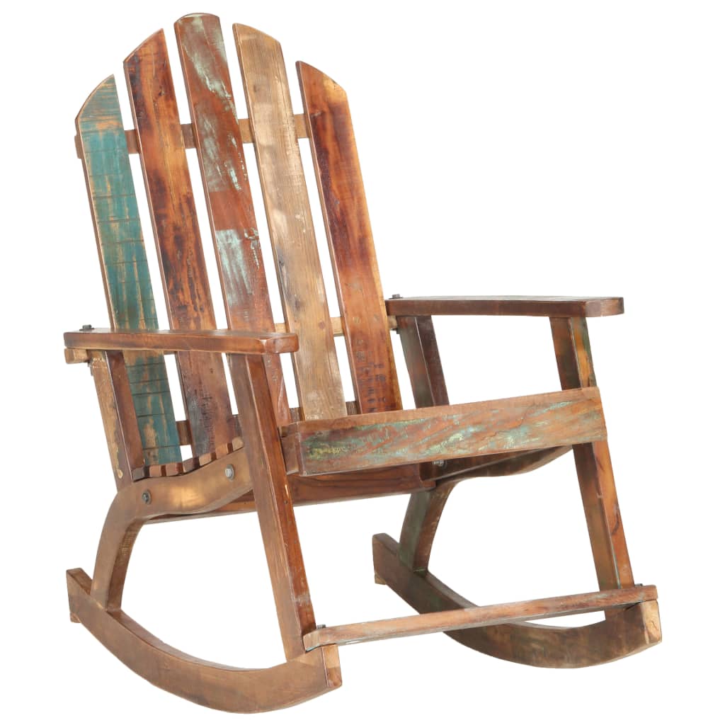 Tuinschommelstoel massief gerecycled hout – afbeelding 8