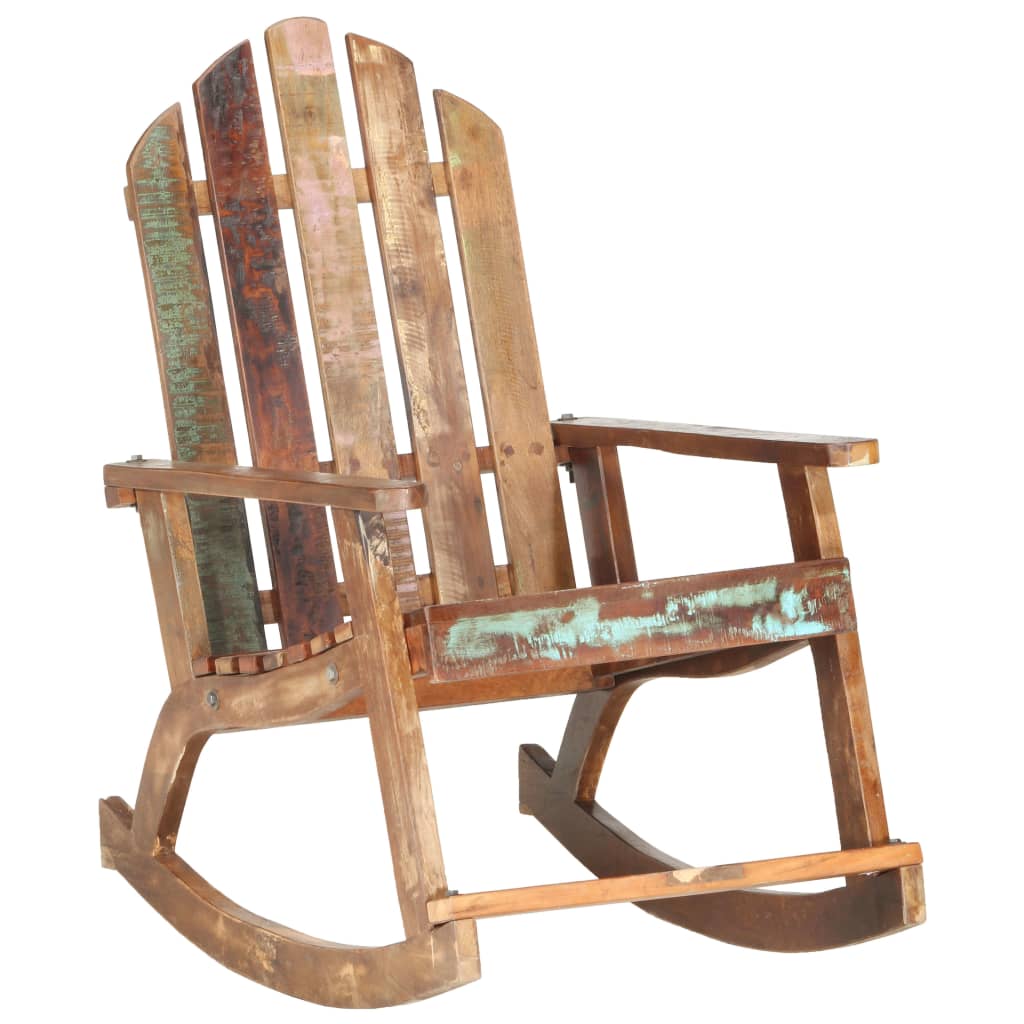 Tuinschommelstoel massief gerecycled hout – afbeelding 9