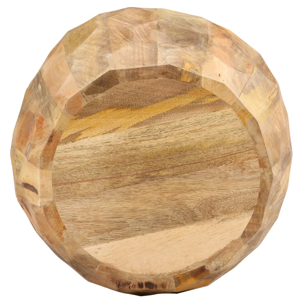 Kruk trommelvormig massief mangohout – afbeelding 2