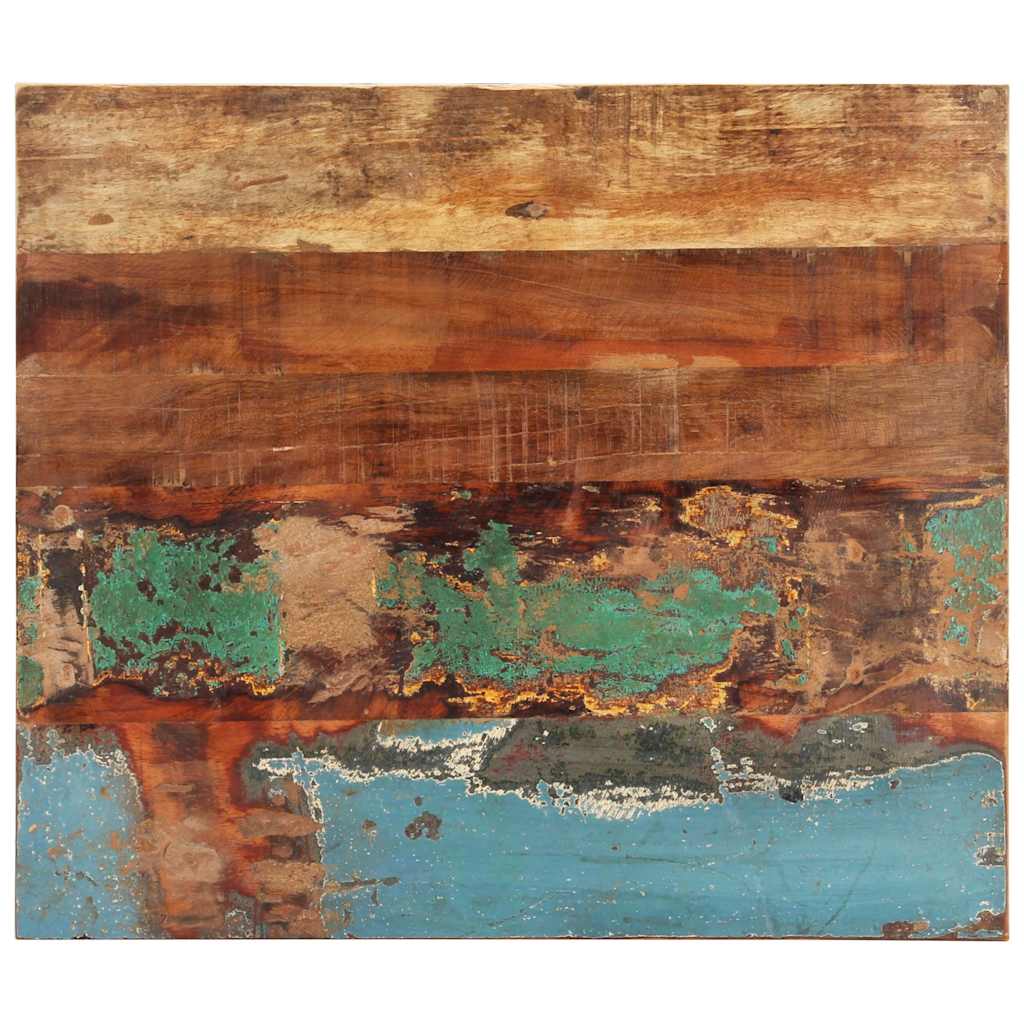 Tafelblad rechthoekig 25-27 mm 60x60 cm massief gerecycled hout