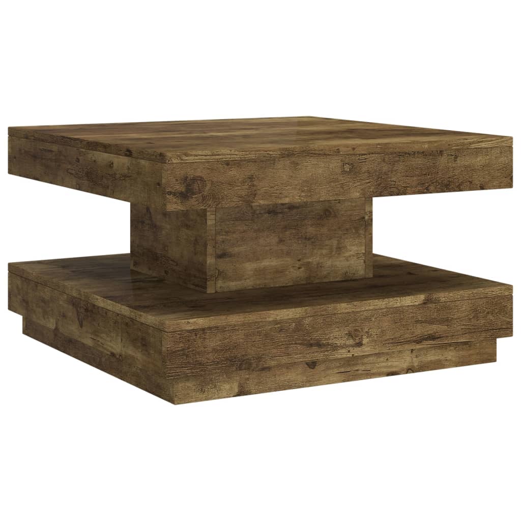 Salontafel 60x60x35 cm MDF donkerbruin – afbeelding 2
