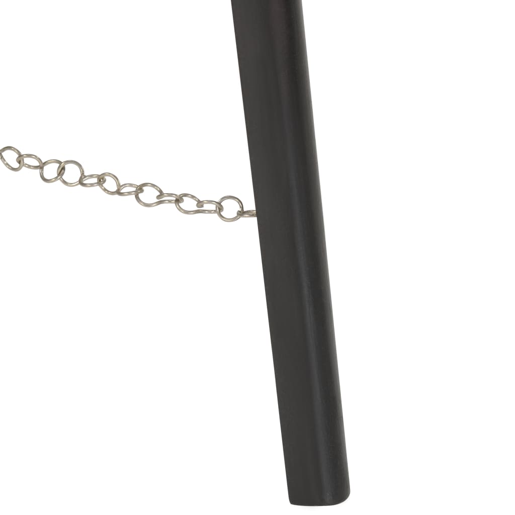 Vloerlamp driepoot 97 cm massief mangohout zwart – afbeelding 11