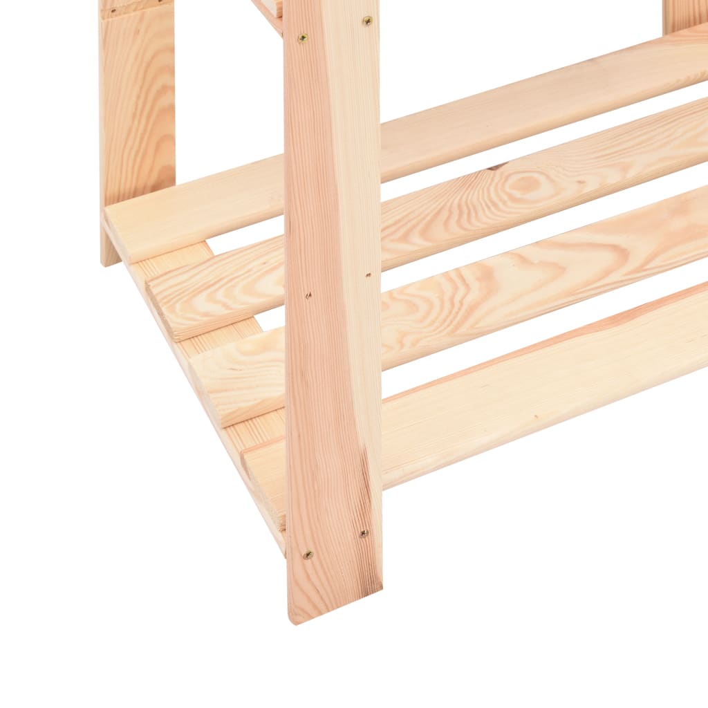 Opbergrek 5-laags 80x38x170 cm massief grenenhout 250 kg – afbeelding 6