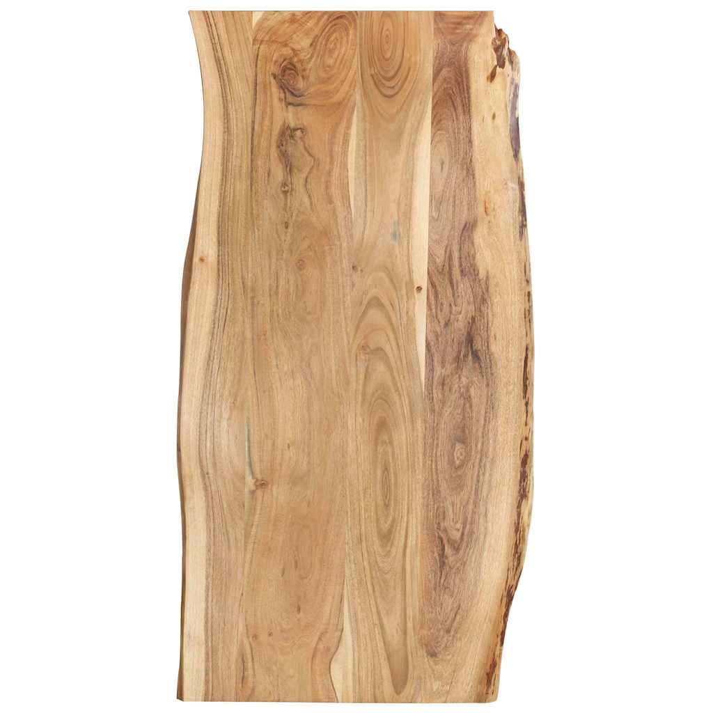 Tafelblad 118x(50-60)x2,5 cm massief acaciahout