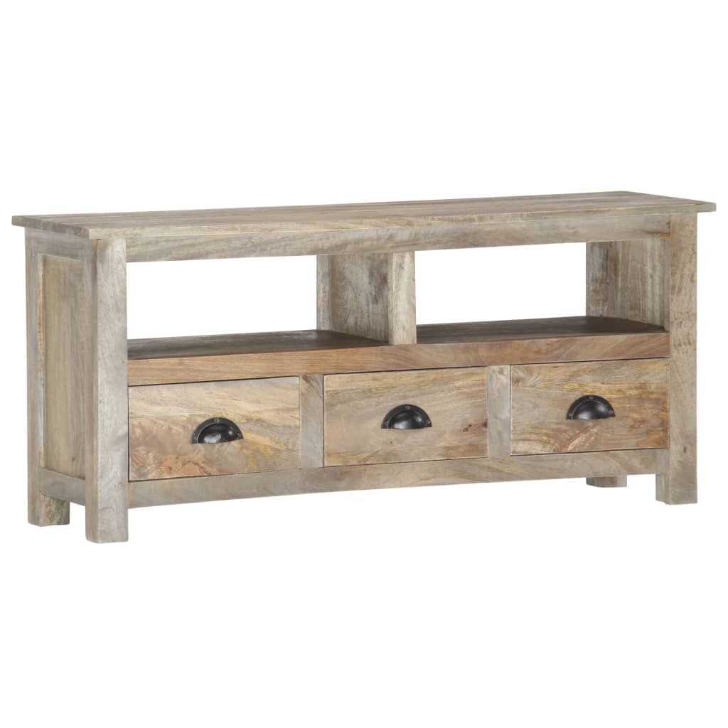 Tv-meubel 110x30x50 cm massief mangohout – afbeelding 1