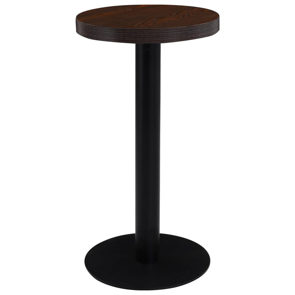 Bistrotafel 40 cm MDF donkerbruin – afbeelding 1
