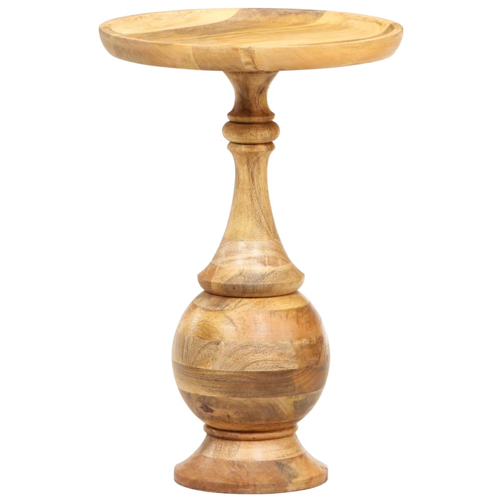Bijzettafel rond 43x43x66 cm massief mangohout – afbeelding 1