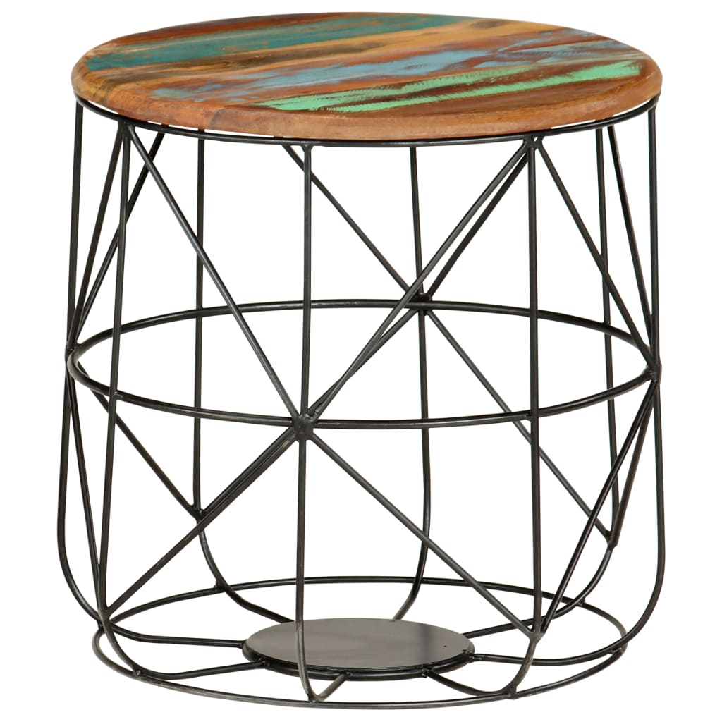 Salontafels 2 st massief gerecycled hout – afbeelding 4