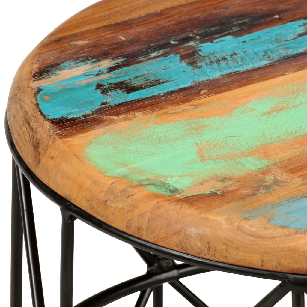 Salontafels 2 st massief gerecycled hout – afbeelding 5
