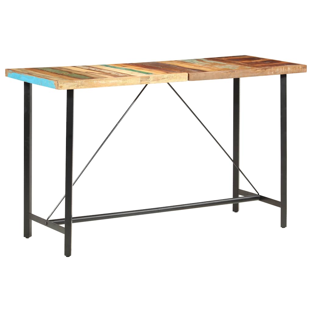 Bartafel 180x70x107 cm massief gerecycled hout – afbeelding 1