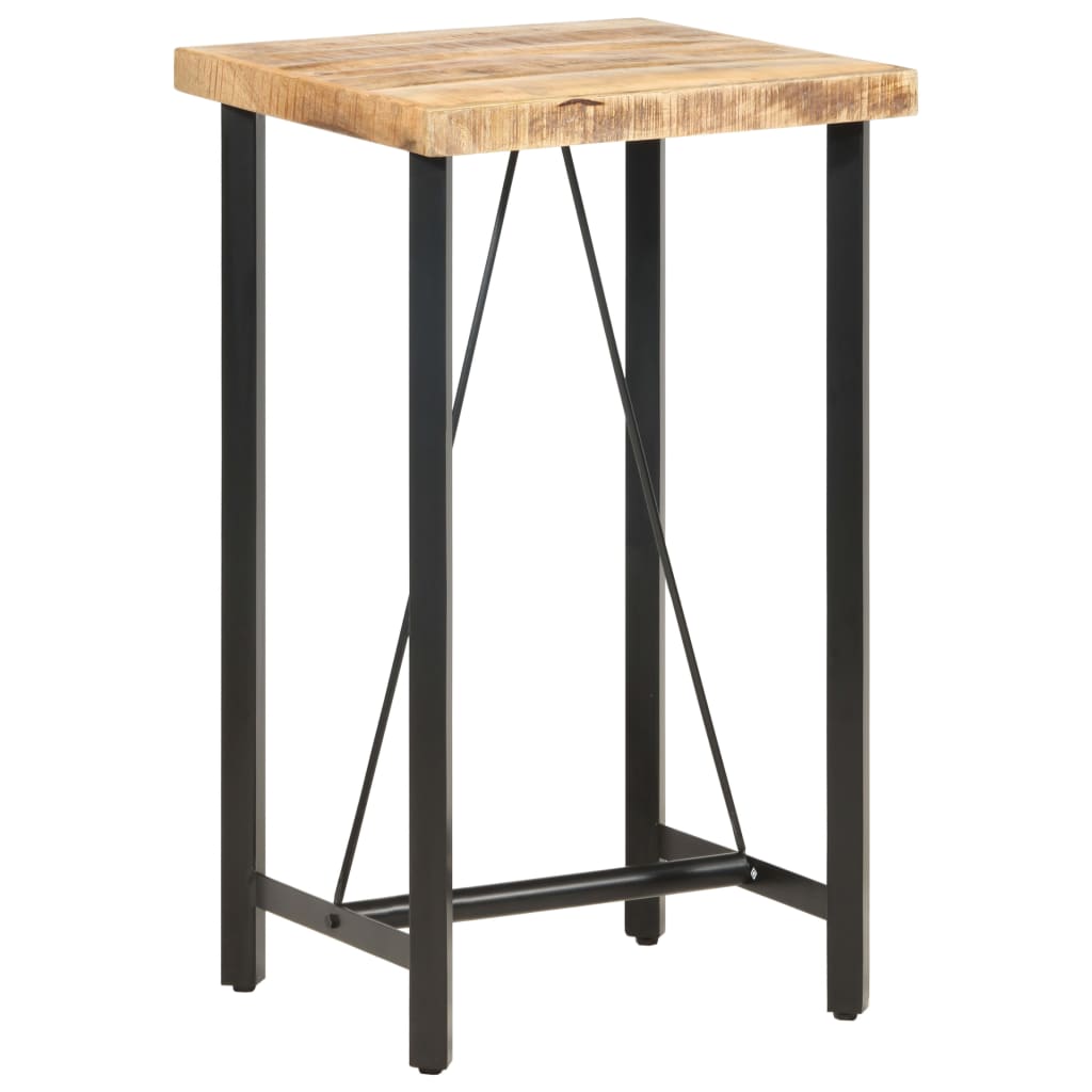 Bartafel 60x60x107 cm ruw mangohout – afbeelding 11