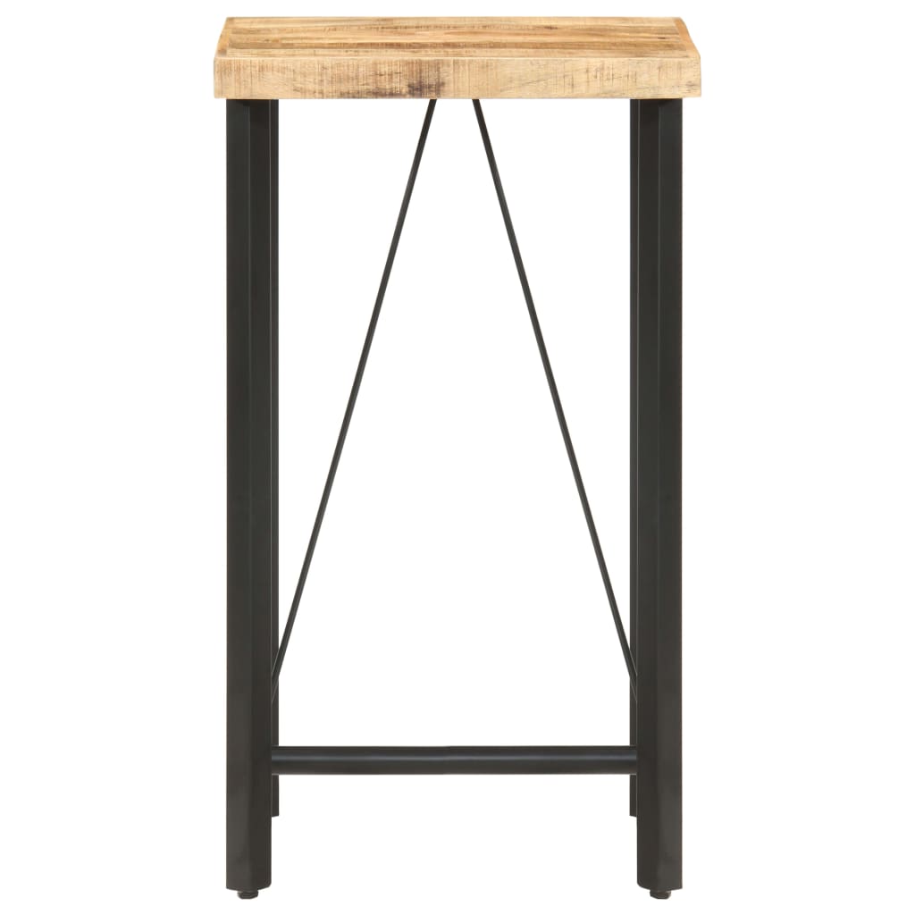 Bartafel 60x60x107 cm ruw mangohout – afbeelding 2