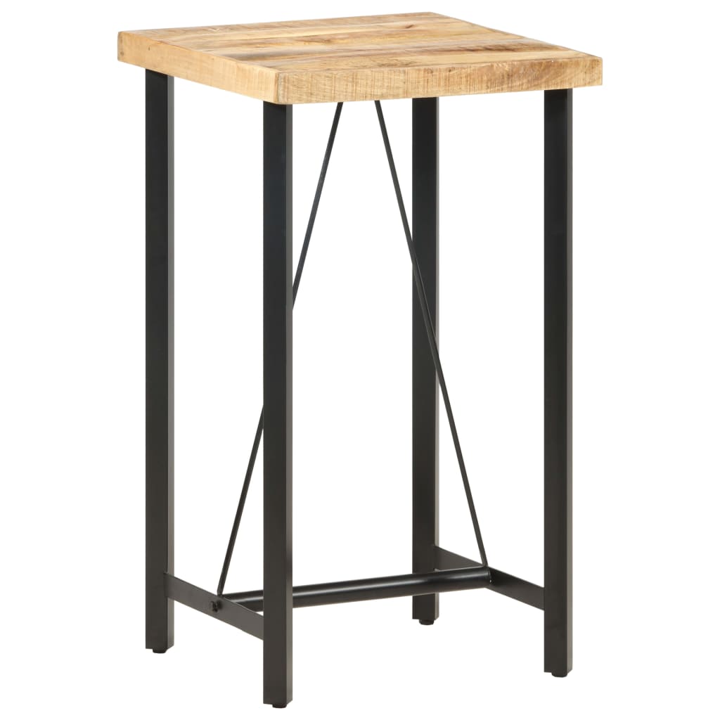Bartafel 60x60x107 cm ruw mangohout – afbeelding 8