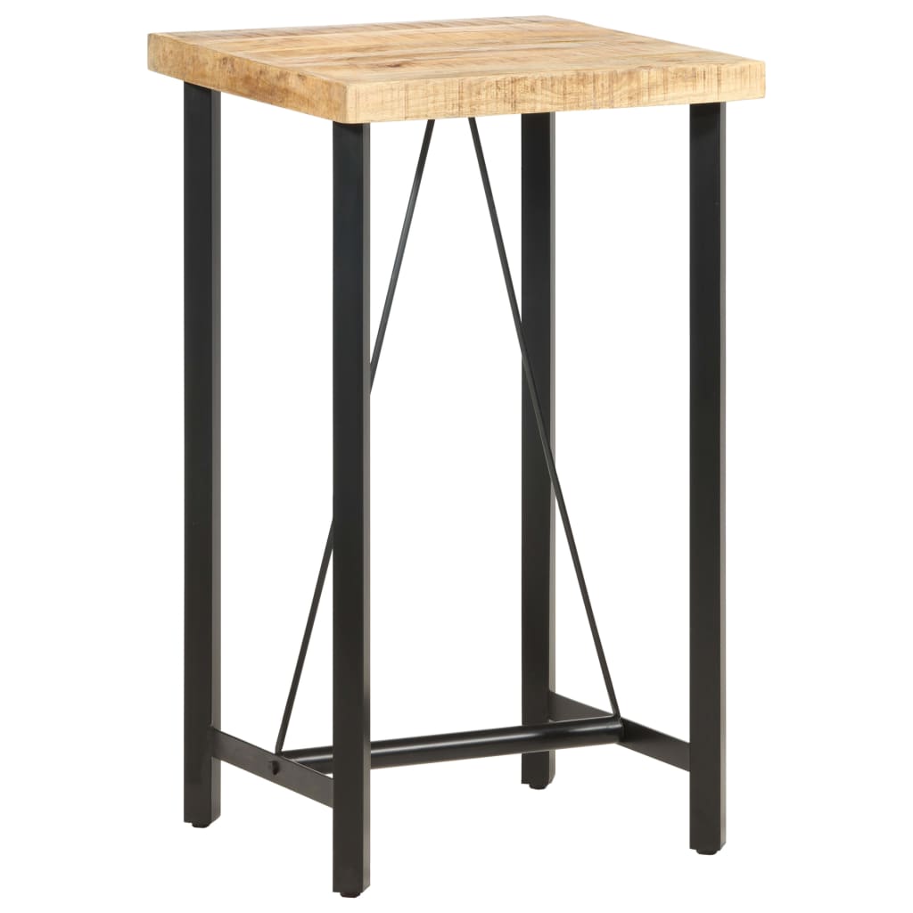 Bartafel 60x60x107 cm ruw mangohout – afbeelding 9