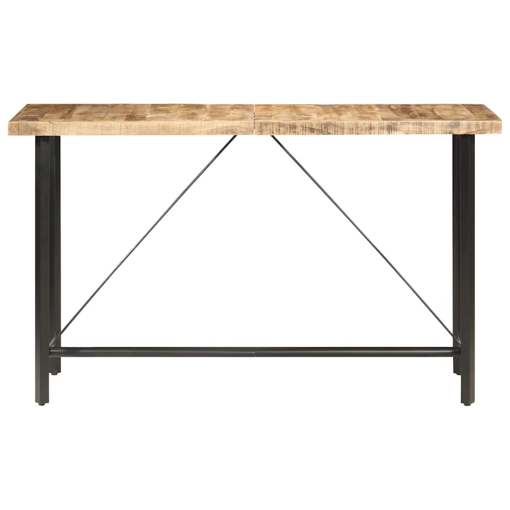 Bartafel 180x70x107 cm ruw mangohout – afbeelding 2