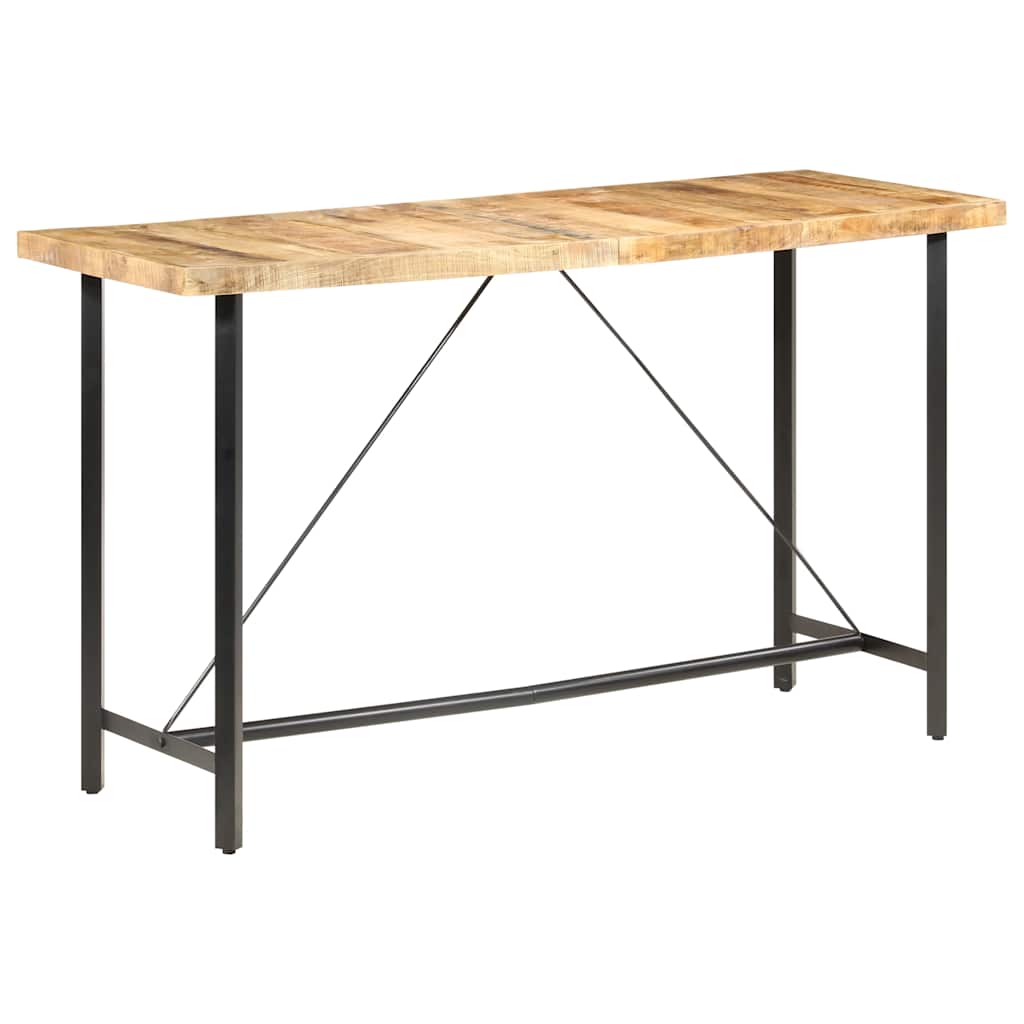Bartafel 180x70x107 cm ruw mangohout – afbeelding 8
