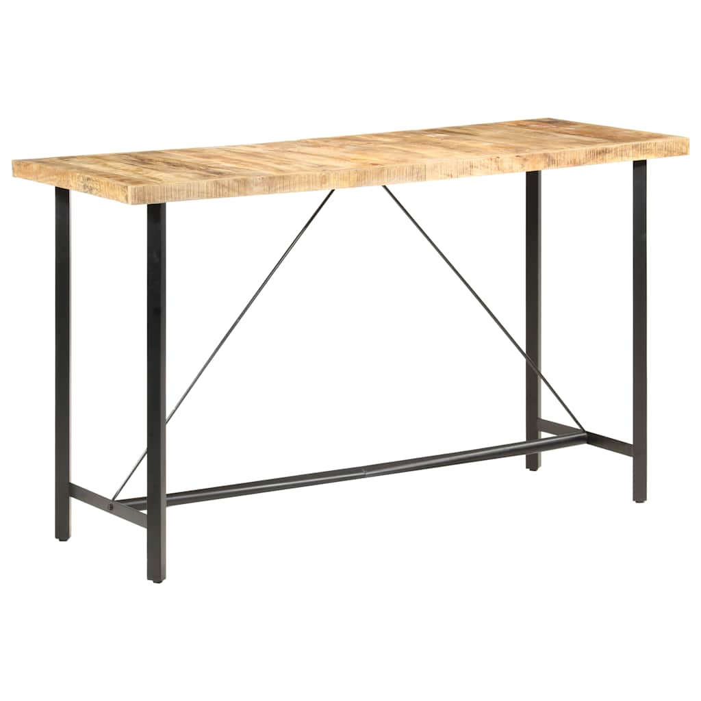 Bartafel 180x70x107 cm ruw mangohout – afbeelding 9