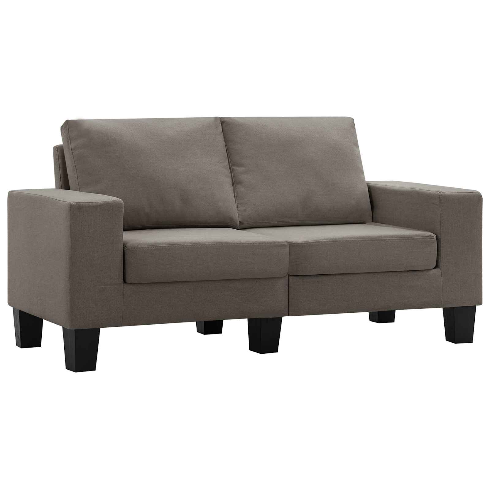 Bank Taupe Tweezitsbank Stof – afbeelding 2